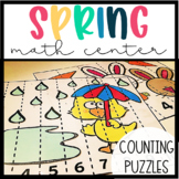Distance Learning Spring Math Centers- Counting to 10 Puzzles