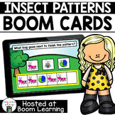 Distance Learning- Spring Themed Insect Patterns Boom Cards Deck