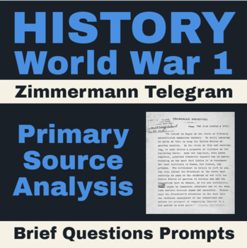 History World War I Zimmermann Telegram Primary Source Analysis   Original 6347283 1 