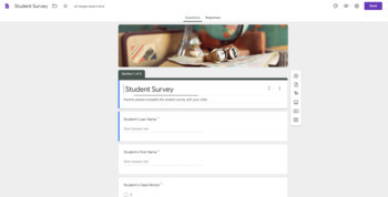 Preview of Distance Learning Student Survey GForm