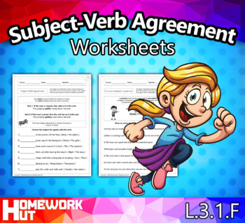 Subject Verb Pronoun Antecedent Agreement Worksheets by Homework Hut
