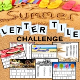 Distance Learning Summer Letter Tile Challenge Build A Word