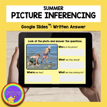 Preview of Distance Learning - Summer Picture Inferencing: A Google Slides Activity