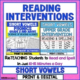Short Vowel Reading Intervention for Upper Elementary Students
