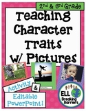 Teaching Character Traits w/ Pictures, 2nd & 3rd Grade word lists