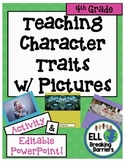 Teaching Character Traits with Pictures, 4th Grade word list