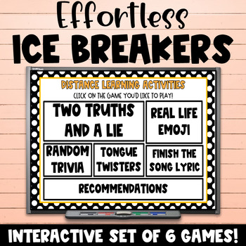 Preview of Back to School Interactive Games Digital Ice Breakers - Elementary School