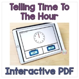 Telling Time To The Hour Interactive Task Cards - Hands On