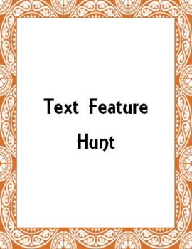 Preview of Distance Learning Text Feature Hunt