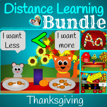 Preview of Distance Learning Thanksgiving  Bundle
