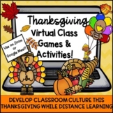 Distance Learning Thanksgiving Virtual Games & Activities 