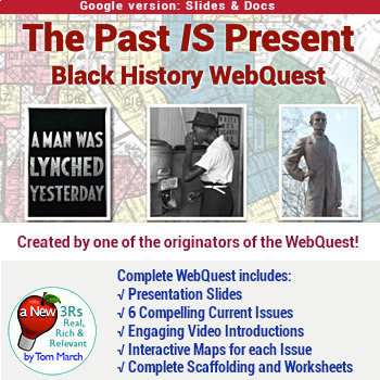 Preview of Distance Learning: The Past IS Present - Black History WebQuest
