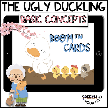 Preview of The Ugly Duckling Boom Cards™ Story Basic Concepts & Following Directions