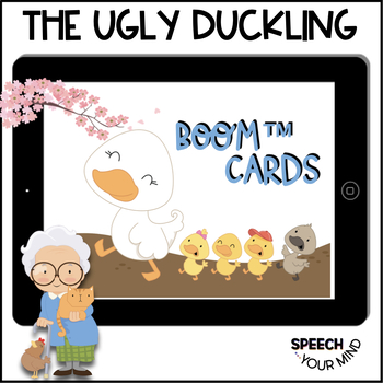 Preview of The Ugly Duckling Boom Cards Story Wh-Questions & Sequencing | Fables Companion