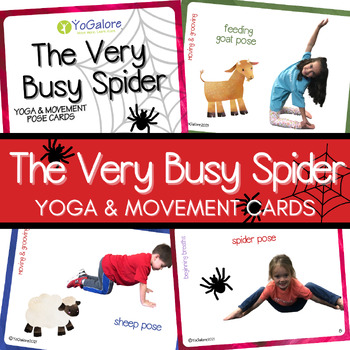 Preview of The Very Busy Spider Yoga & Movement Pose Cards