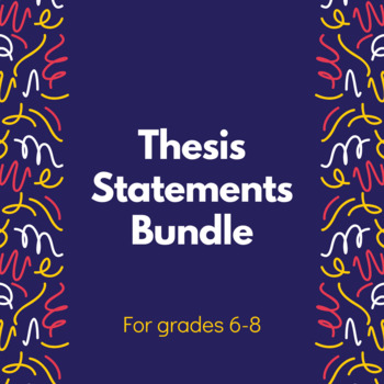 Preview of Thesis Statements Bundle