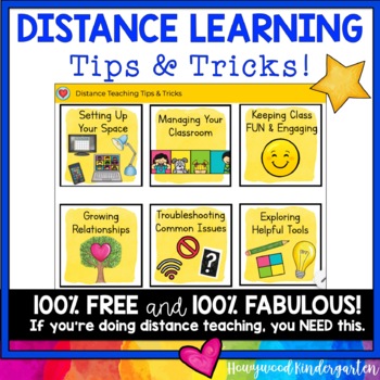 Distance Learning Tips & Tricks : FREE & Fabulous! by Howywood Kindergarten
