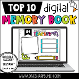 Digital Top 10 End of the Year Memory Book Countdown Activities