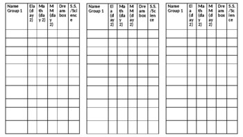 Preview of Distance Learning Tracker (used for distance learning or hybrid)