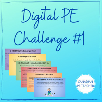 Preview of Distance Learning Two Week Digital PE Packet #1 (Google)