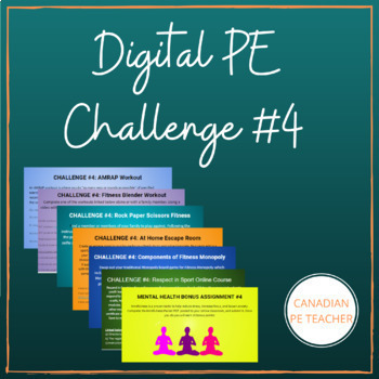 Preview of Distance Learning Two Week Digital PE Packet #4 (Google)