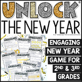 Distance Learning | Unlock the New Year! | Digital Math Challenges