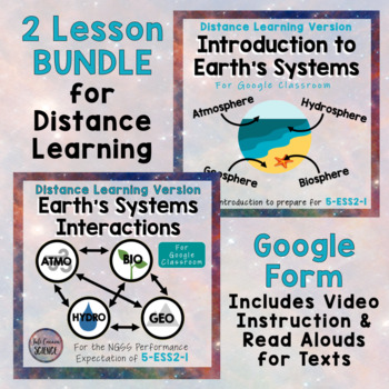 Preview of Earth Systems Introduction and Interactions 5-ESS2-1 - Distance Learning Version