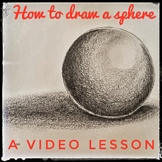 Distance Learning. Video Art Lesson. How to Draw a Sphere