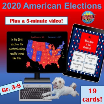 Preview of Elections | 2020 American Politics  | Boom Cards | Distance Learning | Video