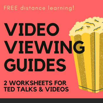 Preview of Distance Learning Video Note Taking Guide / TED Talk Worksheets for Any Subject