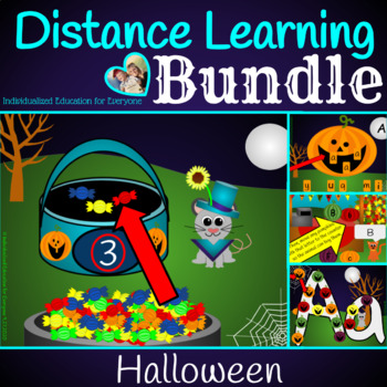 Preview of Distance Learning Virtual Halloween Bundle 