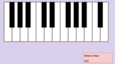 Distance Learning: Virtual Piano in Google Slides