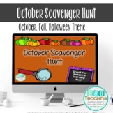 Distance Learning Virtual Scavenger Hunt Zoom EDITABLE Oct