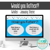 Distance Learning Virtual Winter January Would you Rather 