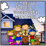 Distance Learning - Vocabulary Word Wall - Family Theme L.