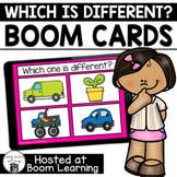 Distance Learning- WHICH IS DIFFERENT? Boom Cards Boom Deck