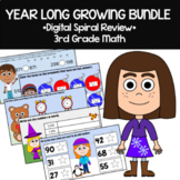 3rd Grade Math Spiral Review | Google Slides Bundle | The 