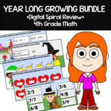 4th Grade Math Spiral Review | Google Slides Bundle | The 