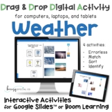 Weather Digital Activities on Boom Cards and Google Slides
