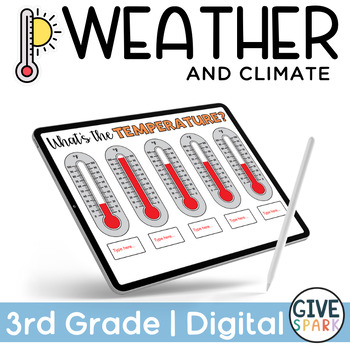 Preview of 3rd Grade - DIGITAL - Weather and Climate - Google Slides - NGSS