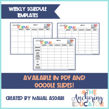 availability chart template