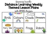 Distance Learning Weekly Themes Bundle