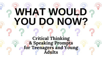 Preview of Distance Learning: What Would You Do for Teens and Young Adults Google Slides