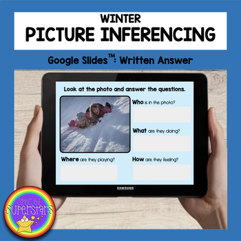 Preview of Distance Learning - Winter Picture Inferencing: A Google Slides Activity