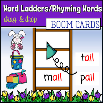 Preview of Onset Rime | Rhyming Words | BOOM CARDS BUNDLE