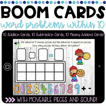 Preview of Distance Learning | Word Problem BOOM Cards | BIG BUNDLE