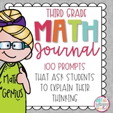 Word Problem Math Journal for Third Grade *Editable*