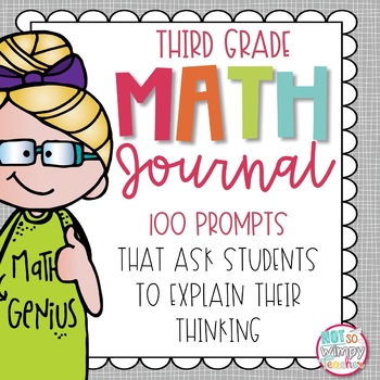 Preview of Word Problem Math Journal for Third Grade *Editable*