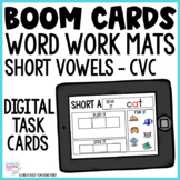 Word Work Mats - CVC Boom Cards Distance Learning