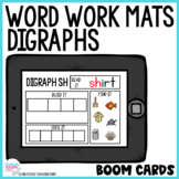 Word Work Mats - Digraphs Boom Cards Distance Learning